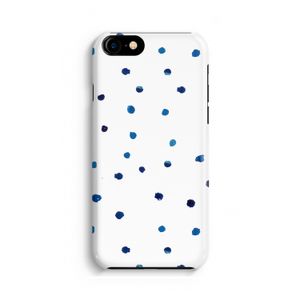 Blauwe stippen: iPhone 8 Volledig Geprint Hoesje