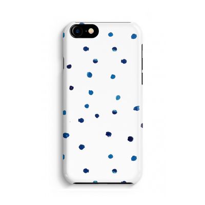 Blauwe stippen: iPhone 8 Volledig Geprint Hoesje