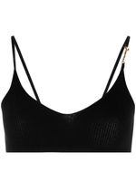 Jacquemus bralette La Bandeau Pralu en maille - Noir - thumbnail