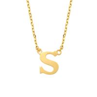 Minimalistische letter ketting - 14K GOUD - Goud - S