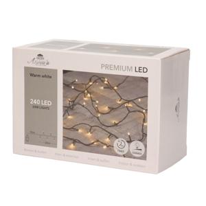 Kerstverlichting - 240 LED - warm wit - 24 meter - Kerstlampjes/kerstlichtjes met timer