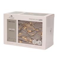 Kerstverlichting - 240 LED - warm wit - 24 meter - Kerstlampjes/kerstlichtjes met timer