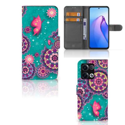 OPPO Reno8 Pro Hoesje Cirkels en Vlinders