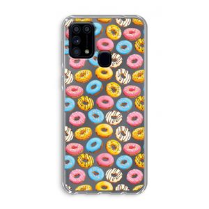 Pink donuts: Samsung Galaxy M31 Transparant Hoesje