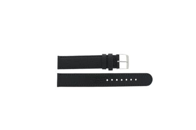 Horlogeband Universeel E113 Leder Zwart 16mm