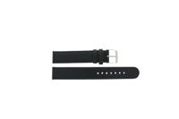 Horlogeband Universeel E113 Leder Zwart 16mm