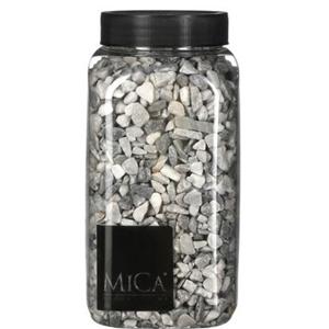 Mica Decorations Decoratie/hobby steentjes - lichtgrijs - 650 ml - 5-8 mm