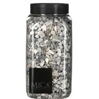 Mica Decorations Decoratie/hobby steentjes - lichtgrijs - 650 ml - 5-8 mm - thumbnail