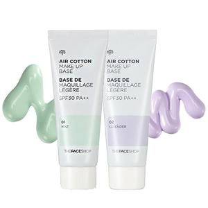 The Face Shop - Air Cotton Makeup Base - Lavender
