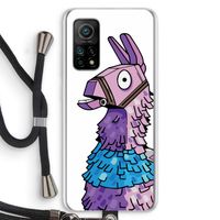 Lama: Xiaomi Mi 10T 5G Transparant Hoesje met koord
