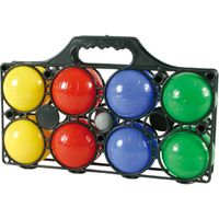 Kaatsbal ballen gooien jeu de boules set gekleurde ballen in draagtas   - - thumbnail