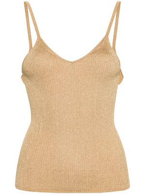 Nili Lotan Geribbelde tanktop - Goud Nili Lotan Geribbelde tanktop - Goud
