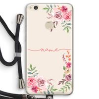 Rozen: Huawei Ascend P8 Lite (2017) Transparant Hoesje met koord