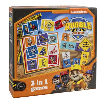 Selecta Paw patrol rubble & crew 3in1 memo lotto domino