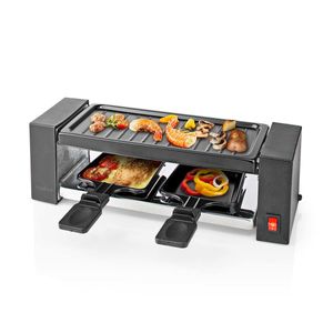 Nedis FCRA210FBK2 raclette 2 persoon/personen 400 W Zwart