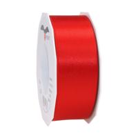 Cadeaulint Satijn - 4 cm x 25 meter - rood - cadeaus inpakken - sierlint