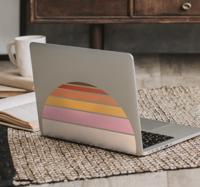Stickers voor laptop 70's zon laptop