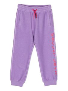 Marc Jacobs Kids pantalon de jogging à logo imprimé - Violet