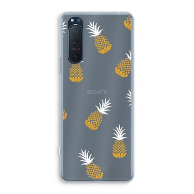 Ananasjes: Sony Xperia 5 II Transparant Hoesje