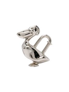 Hermès Pre-Owned cadenas Cadena à design de cigogne pre-owned (1992) - Argent