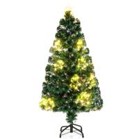 120 cm Glasvezel Kerstboom Kunstkerstboom met Vooraf Geïnstalleerde Lampen 120 cm Glasvezel Kerstboom Kunstkerstboom met Vooraf Geïnstalleerde Lampen