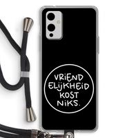 Vriendelijkheid: OnePlus 9 Transparant Hoesje met koord