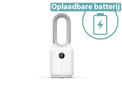 Profile Oplaadbare Tafelventilator - Bladloos Design - Wit