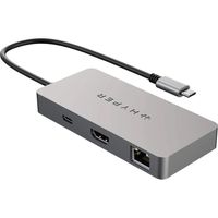 HYPER HDMB2 interface hub USB 3.2 Gen 1 (3.1 Gen 1) Type-C 5000 Mbit/s Roestvrijstaal - thumbnail