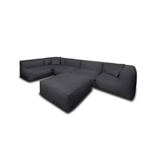 Feel Furniture - Binnen en Buiten bank - Odin - 5 Persoonsbank - Zwar…