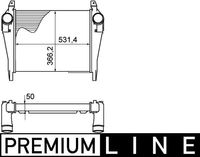 Intercooler, inlaatluchtkoeler CI268000P