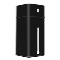 Ultrasone luchtbevochtiger USB etherische olie aroma diffuser LED nachtlampje spray mist Purifier 1000ml (zwart)