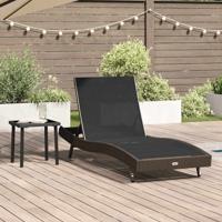 Ligstoel met kussen -persoon 2 pcs Bruin 40 x 40 x 40.5 cm Poly riet