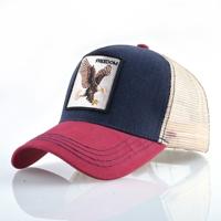 Katoenen geborduurde dierlijke Baseballcap (Red1 Eagle)