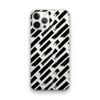 Zwarte vegen: iPhone 12 Pro Max Transparant Hoesje
