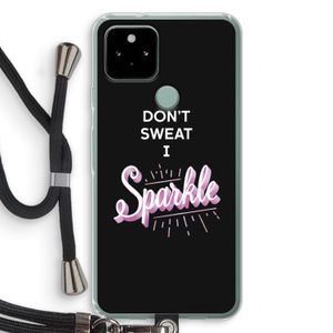 Sparkle quote: Pixel 5 Transparant Hoesje met koord