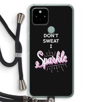 Sparkle quote: Pixel 5 Transparant Hoesje met koord