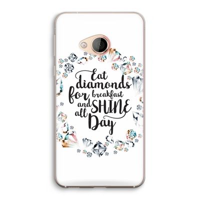 Diamonds: HTC U Play Transparant Hoesje