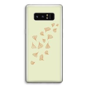 Falling Leaves: Samsung Galaxy Note 8 Transparant Hoesje