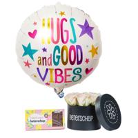 Combideal Beterschap (chocolade, bloemen en ballon)