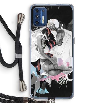 Camouflage de sommeil: Motorola Moto G9 Plus Transparant Hoesje met koord