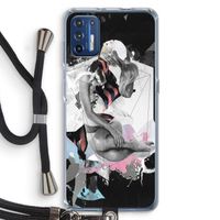 Camouflage de sommeil: Motorola Moto G9 Plus Transparant Hoesje met koord