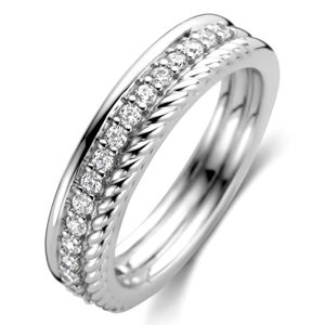 TI SENTO-Milano 12282ZI Ring zilver-zirconia zilverkleurig-wit 5 mm