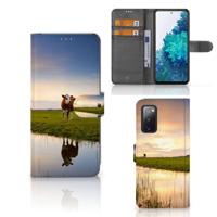 Samsung Galaxy S20 FE | Telefoonhoesje | Met pasjeshouder | Koe