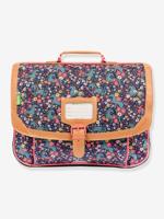 Schooltas Alba bloemen en eenhoorns Les Fantaisies TANNS 38 cm marineblauw