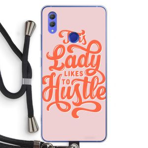 Hustle Lady: Honor Note 10 Transparant Hoesje met koord