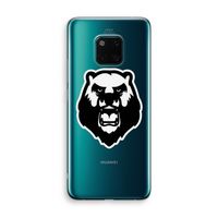 Angry Bear (white): Huawei Mate 20 Pro Transparant Hoesje