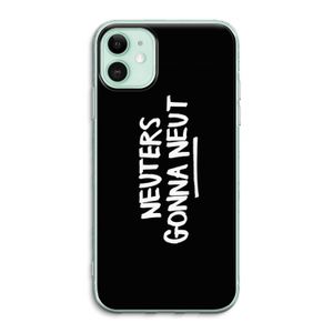 Neuters (zwart): iPhone 11 Transparant Hoesje