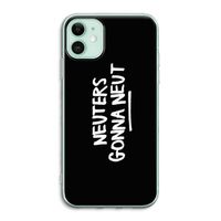 Neuters (zwart): iPhone 11 Transparant Hoesje