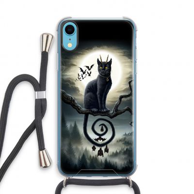 Moonlight Companions: iPhone XR Transparant Hoesje met koord