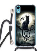 Moonlight Companions: iPhone XR Transparant Hoesje met koord